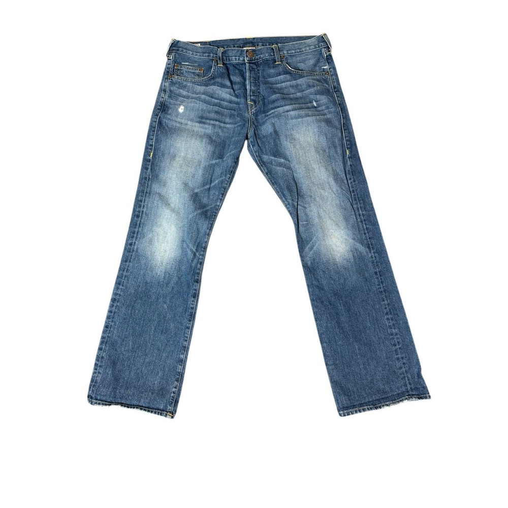 True Religion Men's Jean Size 38x33 RN #112790‎ - Made in USA. Straight Fit Boot